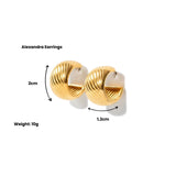 Alexandra Earrings - Gold