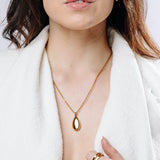 Moon Drop Pendant - Gold