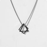 Geo Necklace & Pendant - Silver