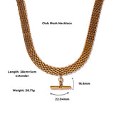 Club Mesh Necklace