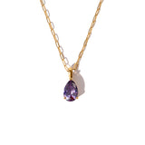 Lavender Lights Gem Pendant & Chain