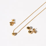 Gold Ball Earrings